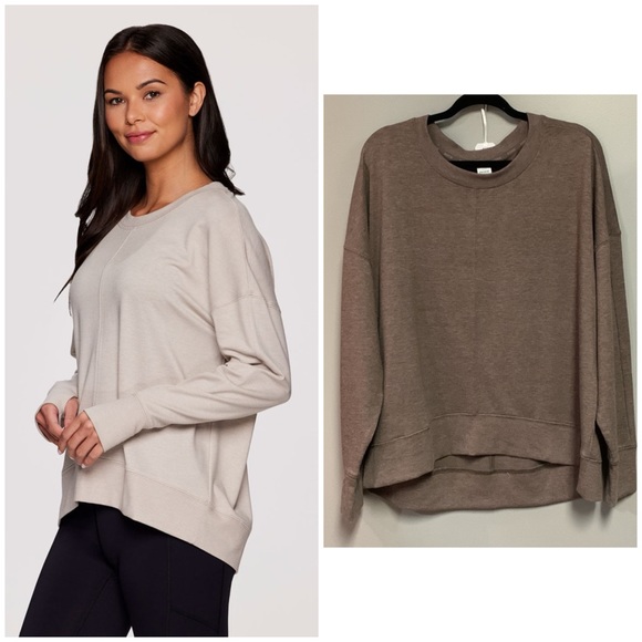 RBX Sunrise French Terry Sweatshirt brown L nwt - Picture 1 of 9